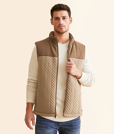 Outpost Makers Color Block Quilted Vest front view