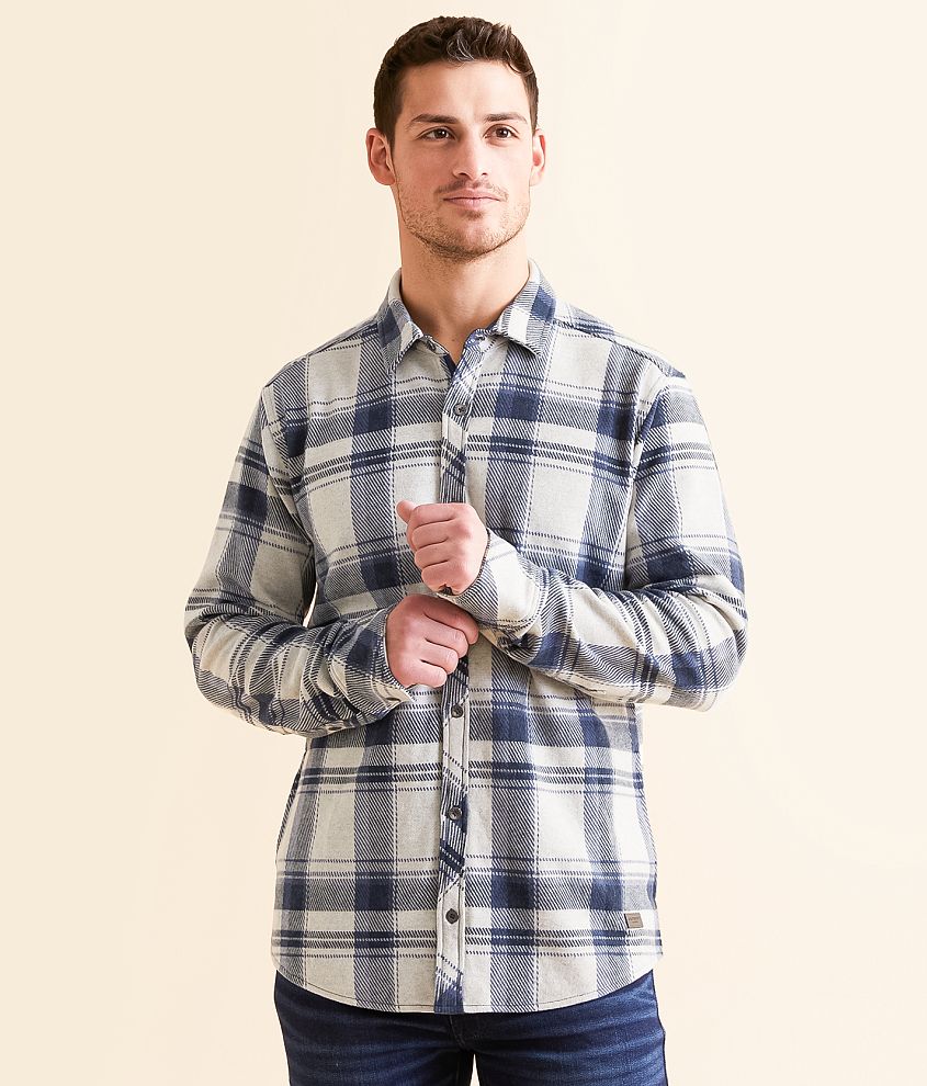 Outpost Makers Flannel Knit Standard Stretch Shirt front view