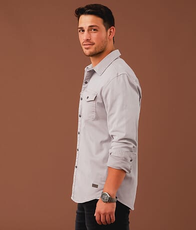 Outpost Makers Washed Athletic Stretch Shirt front view