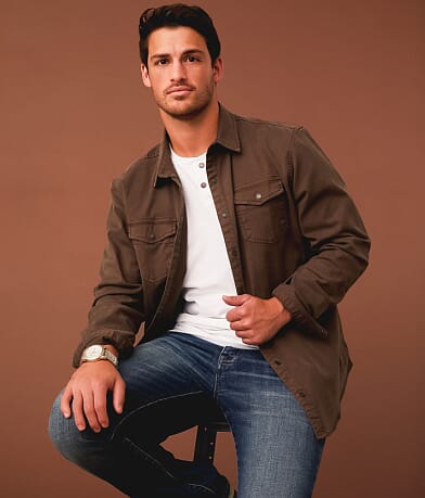 Outpost Makers Washed Athletic Stretch Shirt front view