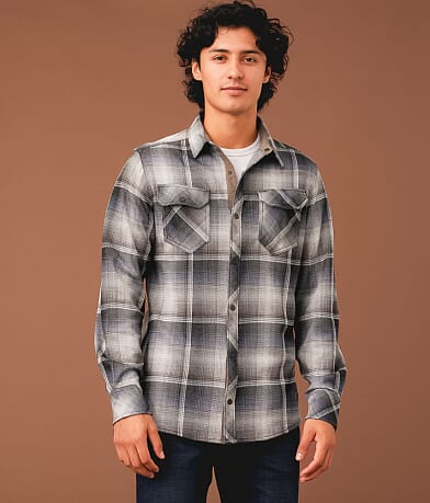 Outpost Makers Plaid Standard Knit Shirt front view