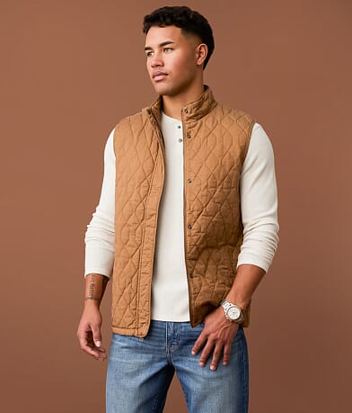 Outpost Makers Tobacco Twill Vest front view