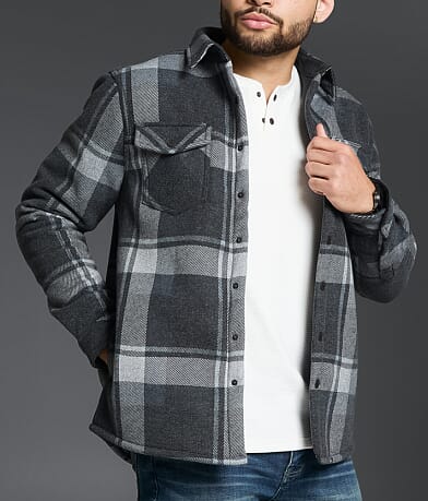 Plaid Sherpa Shacket thumbnail 4
