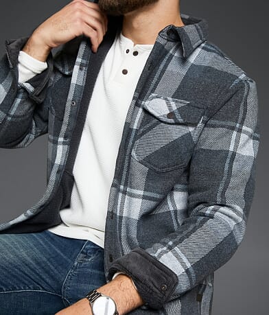 Plaid Sherpa Shacket thumbnail 6