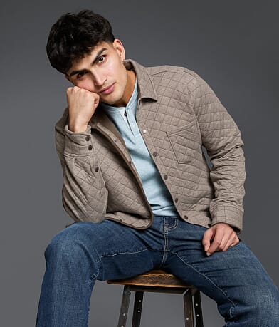 Outpost Makers Quilted Athletic Flannel Shirt front view