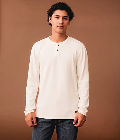 Outpost Makers Textured Henley front view