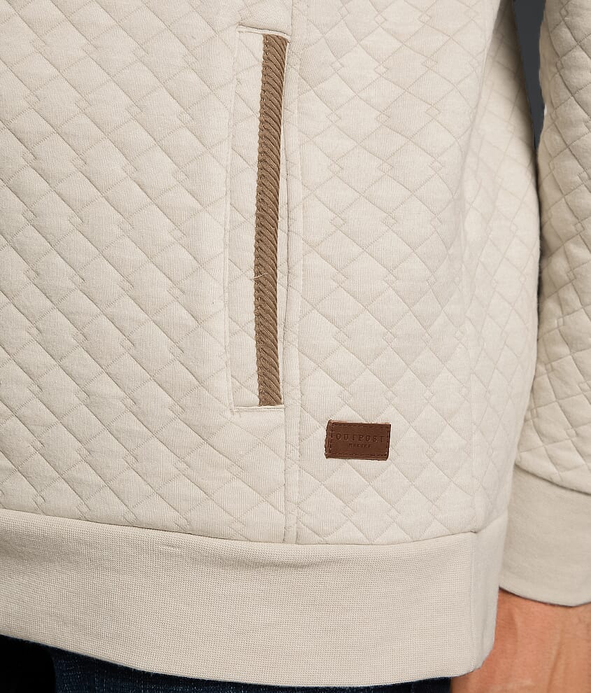 Quilted Quarter Zip Pullover