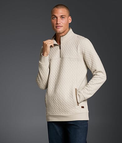 Outpost Makers Quilted Quarter Zip Pullover front view