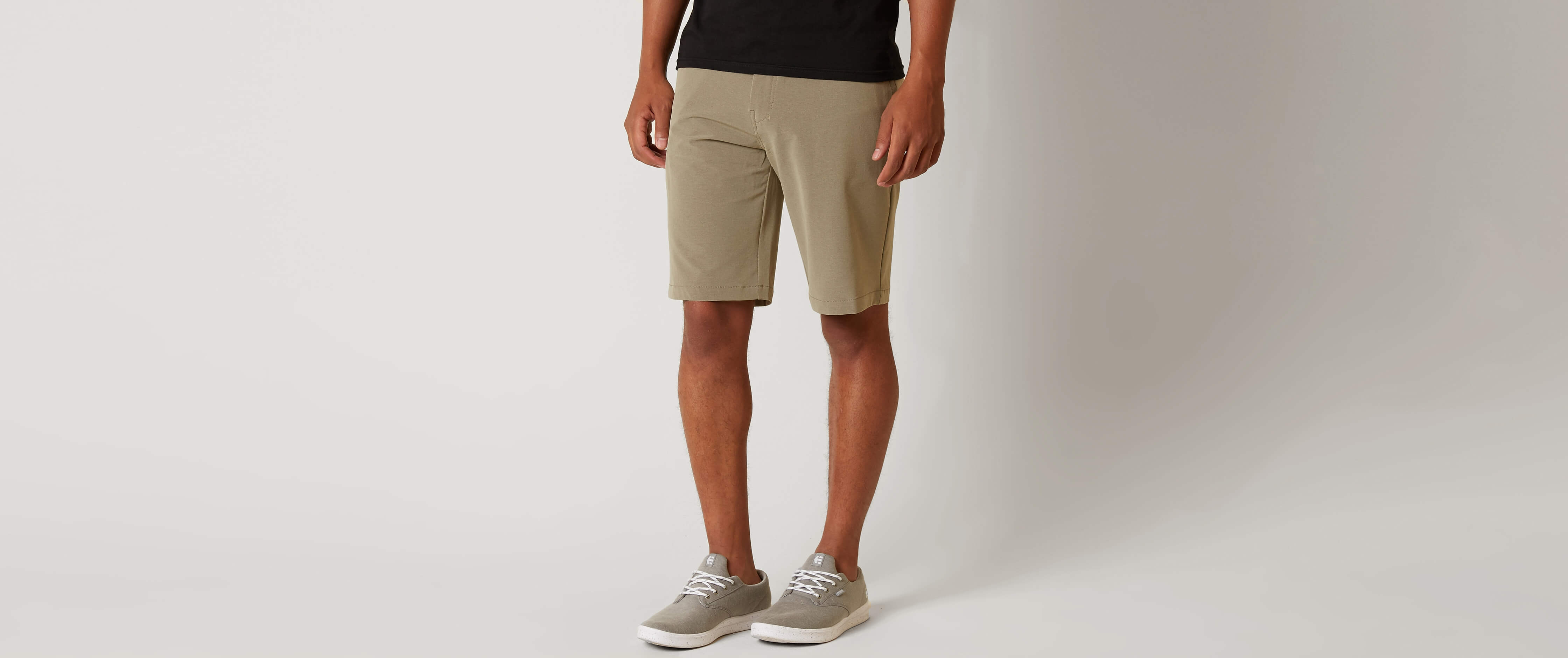 NITROUS BLACK Hopkins Hybrid Stretch Walkshort Men's Shorts in