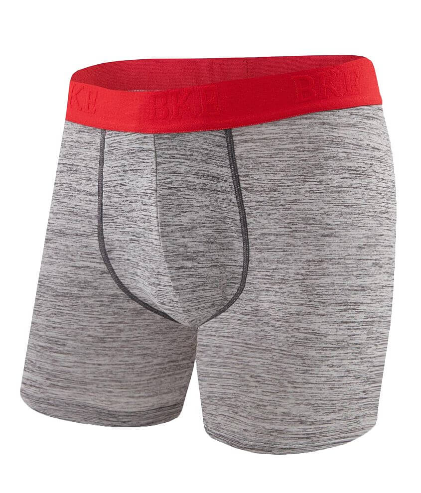 BKE Marled Stretch Boxer Briefs Men's Boxers in Heather Grey Buckle
