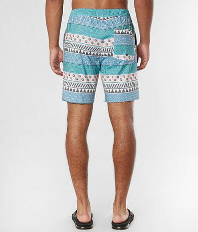 Departwest Dash Stripe Stretch Swim Trunks BACK