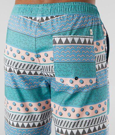 Departwest Dash Stripe Stretch Swim Trunks BACK_DETAIL