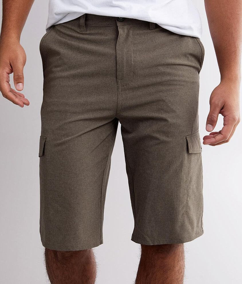 BKE Vincent Hybrid Cargo Stretch Walkshort - Men's Shorts in Khaki | Buckle