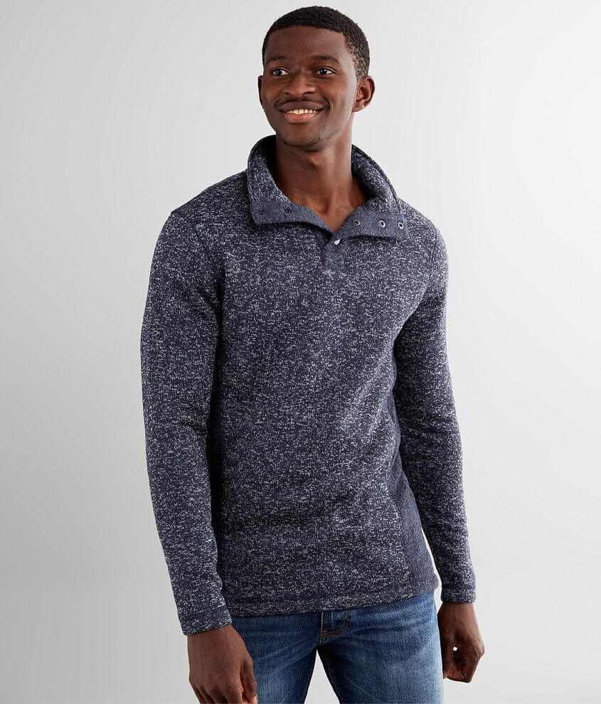 BKE Porto Cristo Sweater Knit Pullover - Men's Sweaters in Navy | Buckle