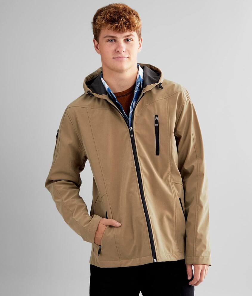 BKE Softshell Hooded Jacket front view