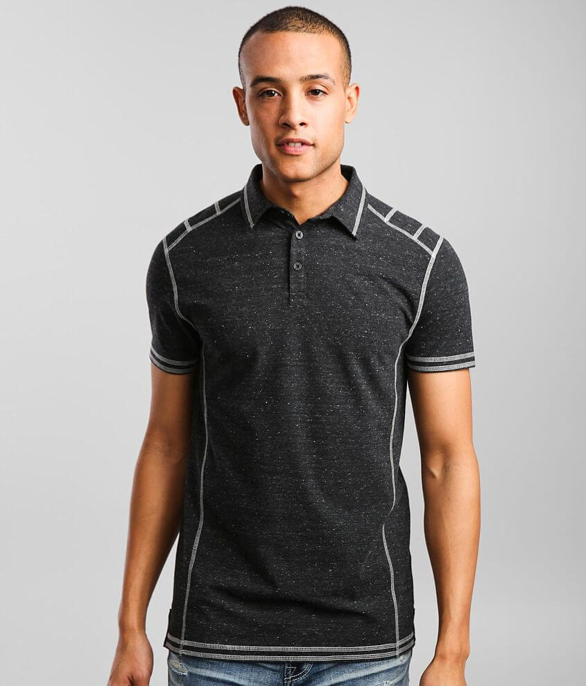 BKE Hank Stretch Polo - Men's Polos in Black | Buckle