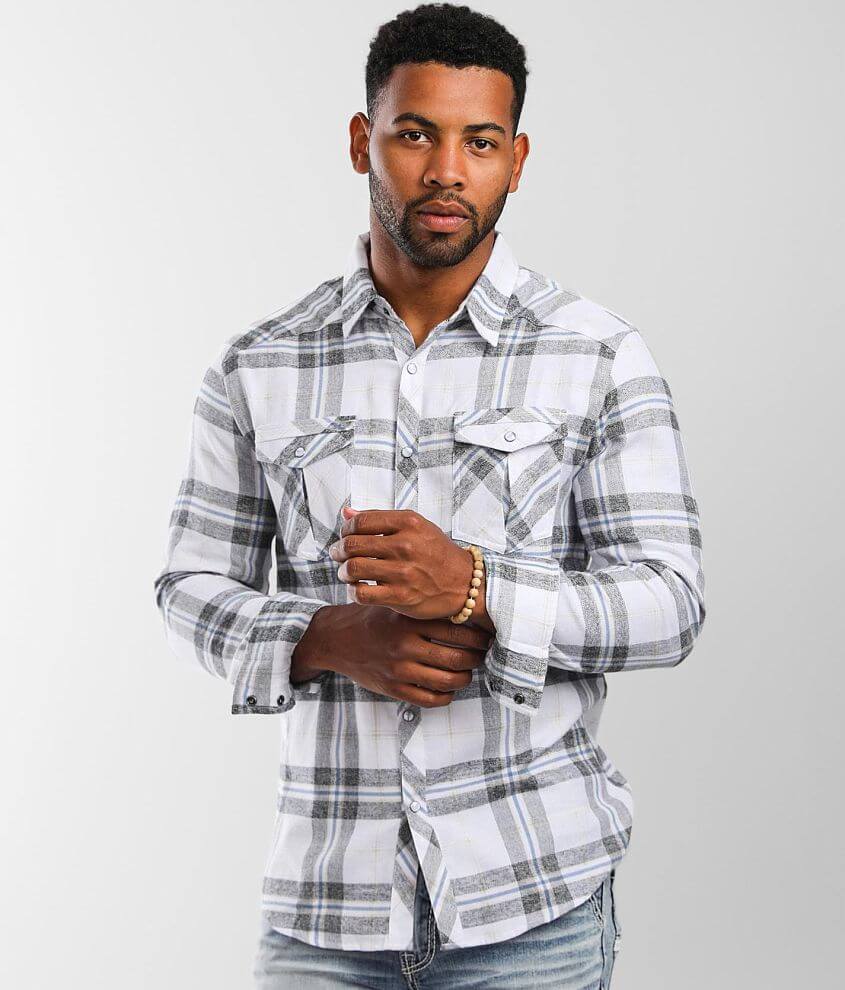 BKE Flannel Athletic Shirt front view