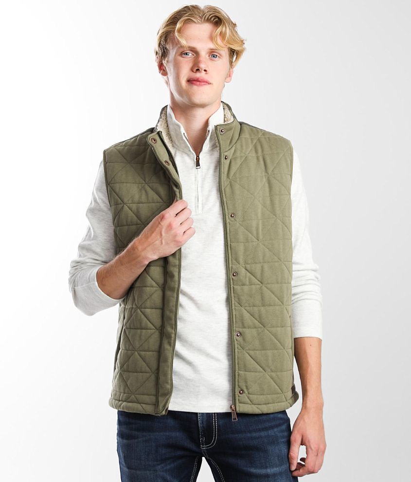 Outpost Makers Mock Neck Quilted Vest front view