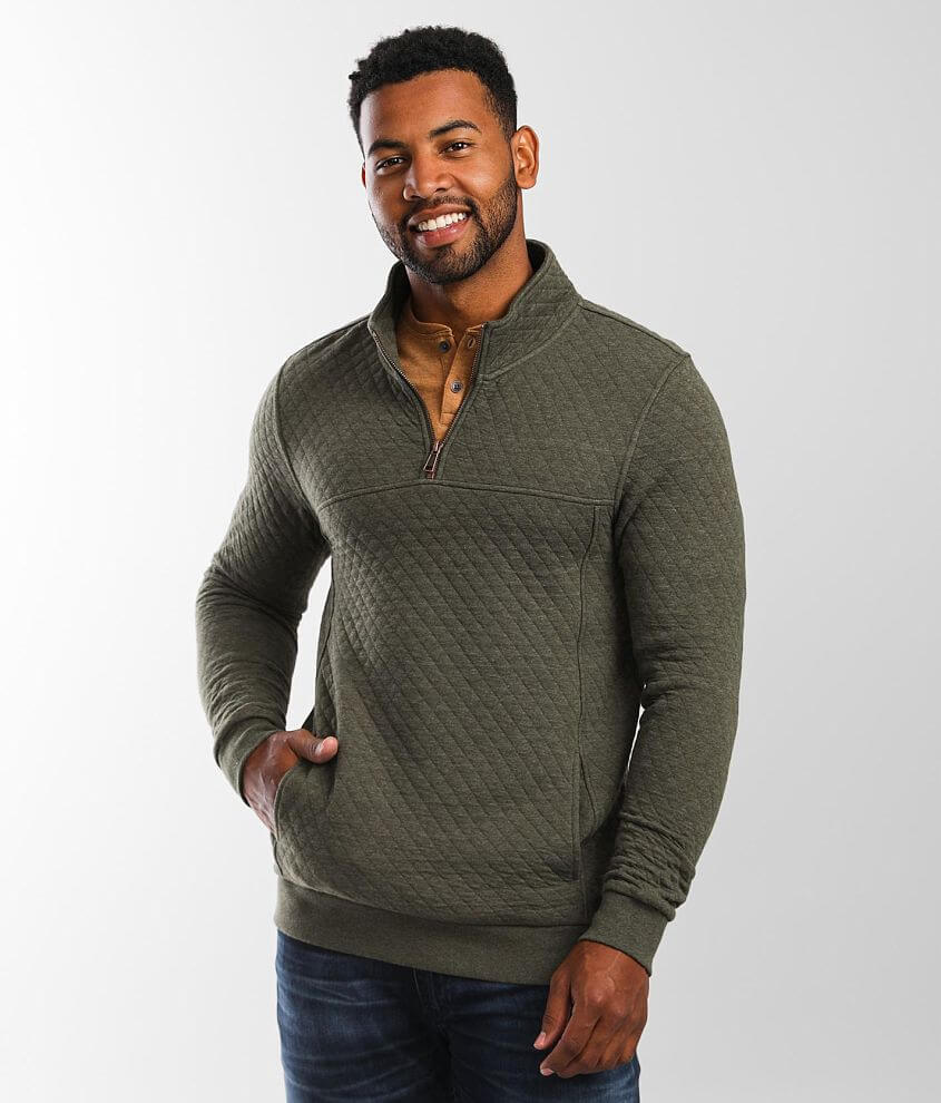 Mens quilted quarter discount zip