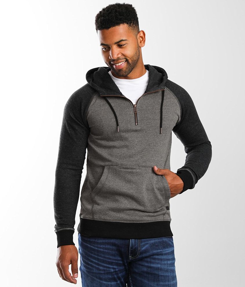 Quarter zip hot sale up hoodie