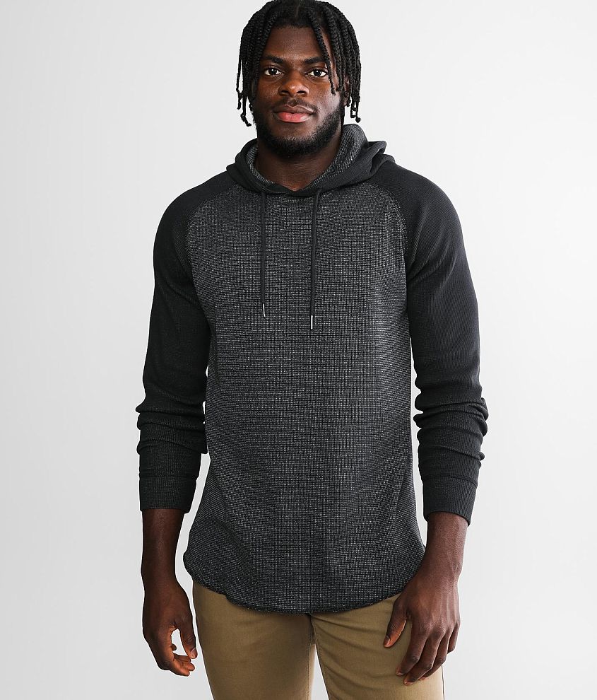 BKE Dimitri Thermal Hoodie - Men's Sweatshirts in Black | Buckle