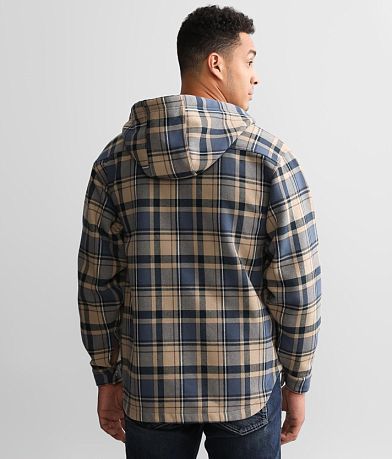 Departwest Plaid Hooded Jacket BACK