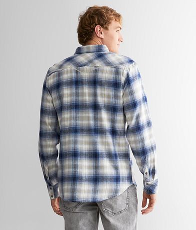 BKE Plaid Athletic Shirt BACK