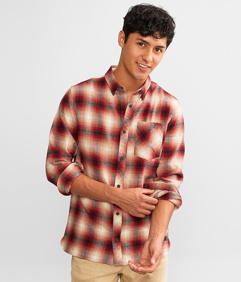 Outpost Makers Plaid Flannel Shirt - Men's Shirts in Burnt Orange