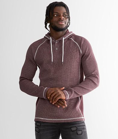 BKE Zeke Henley Hoodie front view