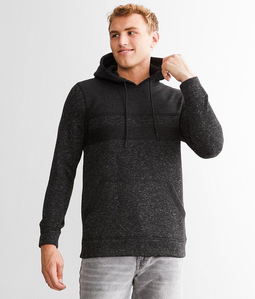 BKE Onyx Reverse Fleece Hooded Sweatshirt - Men's Sweatshirts in Black ...