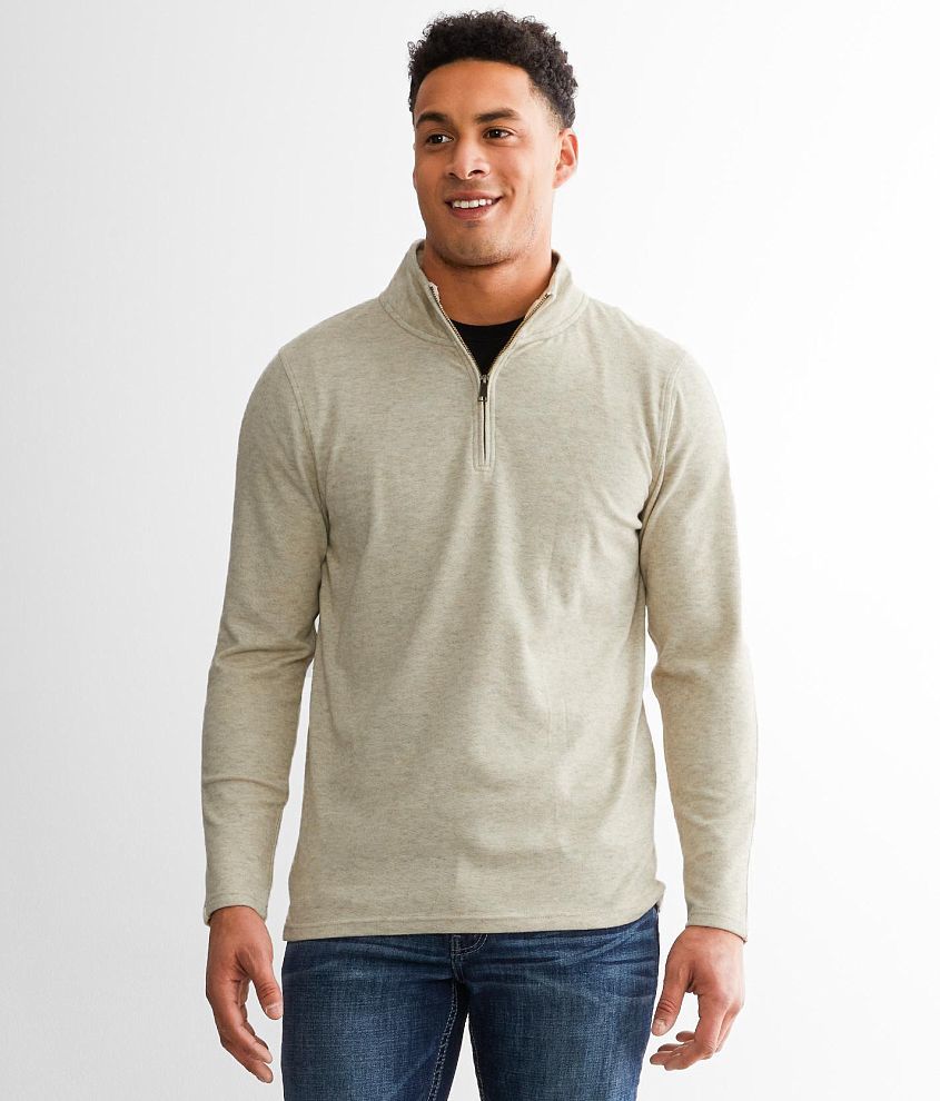 Outpost Makers Hugo Brushed Pullover front view