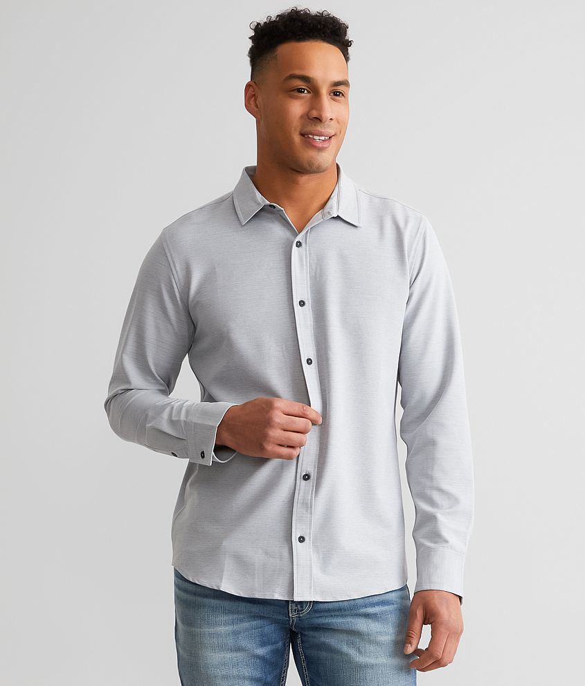Departwest Marled Performance Stretch Shirt front view