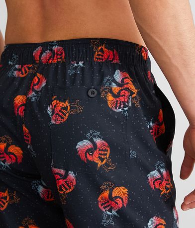 Departwest Rooster Stretch Swim Trunks back pocket view