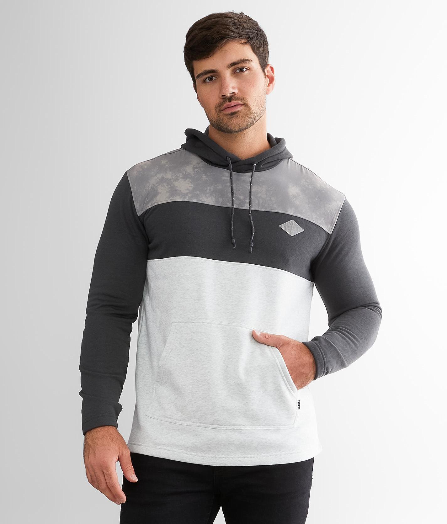 Générique Men's Fleece Hooded Sweatshirt Color Block Breathable Sport Outwear Hoody Tops Men's Hooded Sweatshirt Men's Patchwork Sweatshirt Men's Sweatshirt, dark blue, 4XL