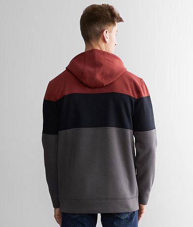 Veece Color Block Hooded Sweatshirt BACK