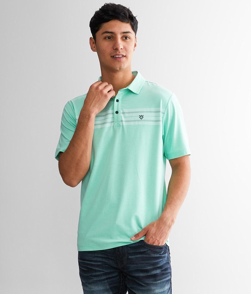 Veece Striped Polo front view