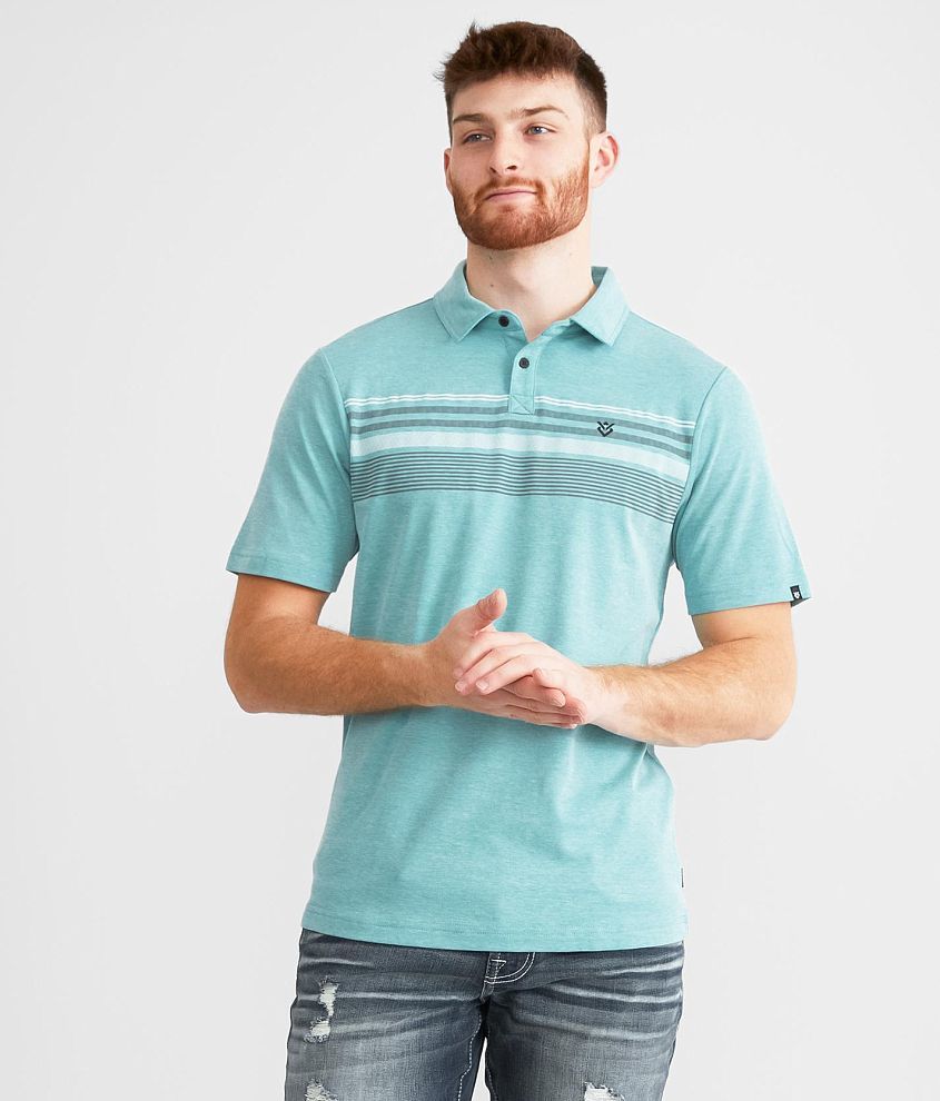 Veece Striped Polo front view