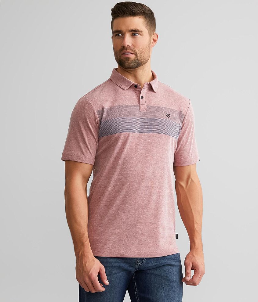 Veece Striped Polo front view