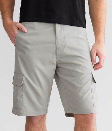 BKE Hugh Cargo Stretch Short - Men's Shorts in SILVER LINING