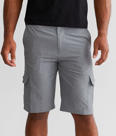 Veece Striped Cargo Stretch Short front view