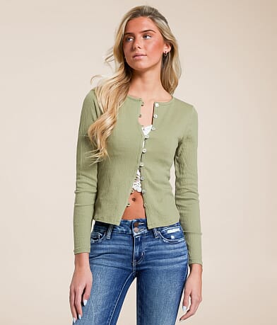 Willow & Root Textured Top front view