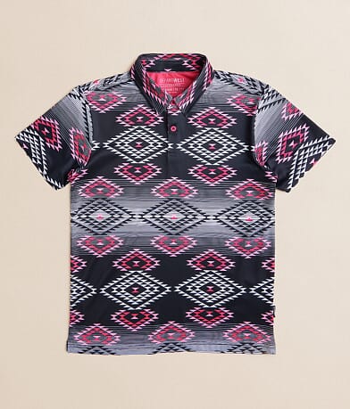 Departwest Boys - Piers Performance Polo front view