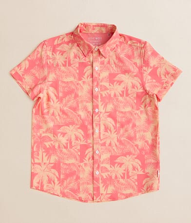 Departwest Boys - Tropical Performance Stretch Shirt front view