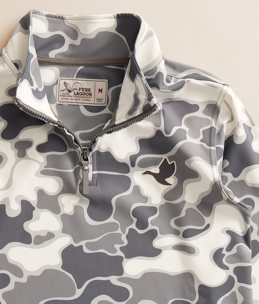 Boys - Camo Zip Pullover