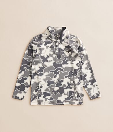 Boys - Camo Zip Pullover