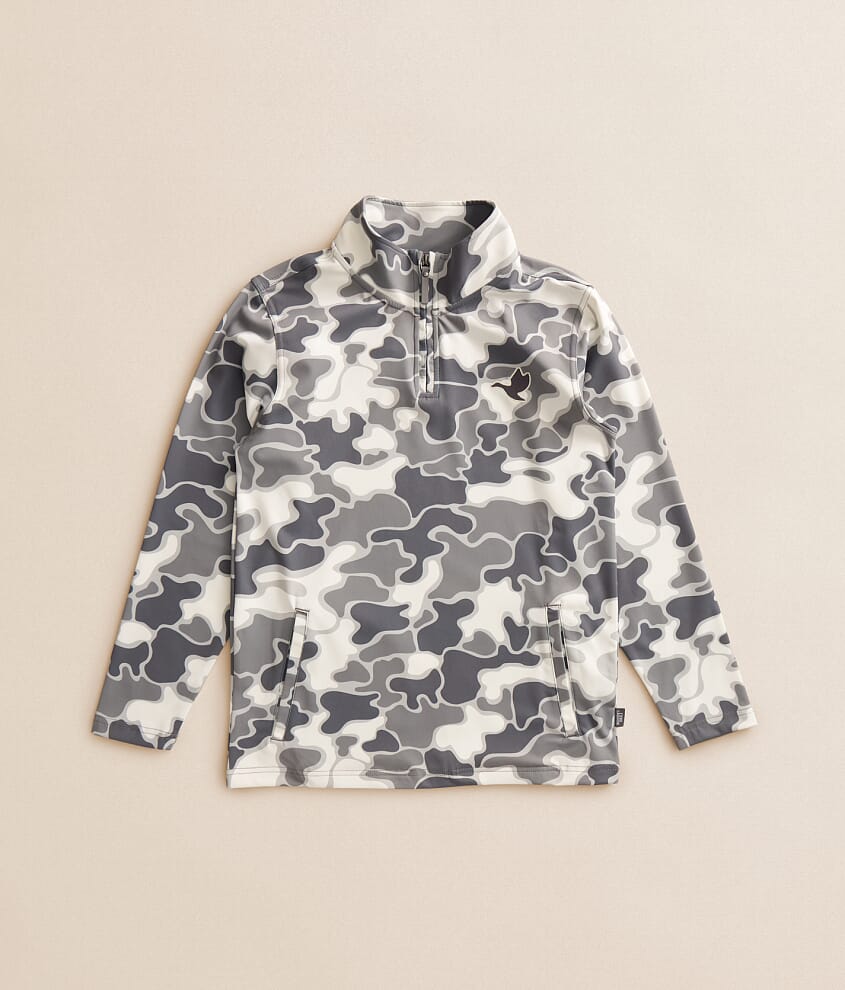 Boys - Camo Zip Pullover