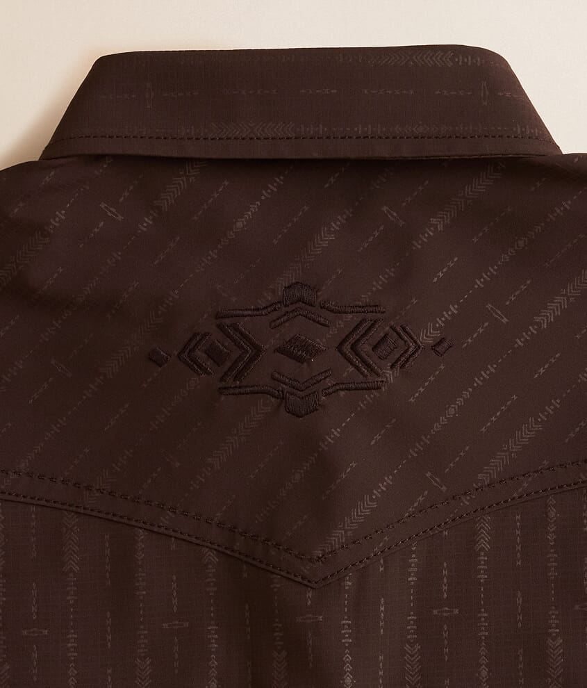 Boys - Tonal Western Performance Stretch Shirt