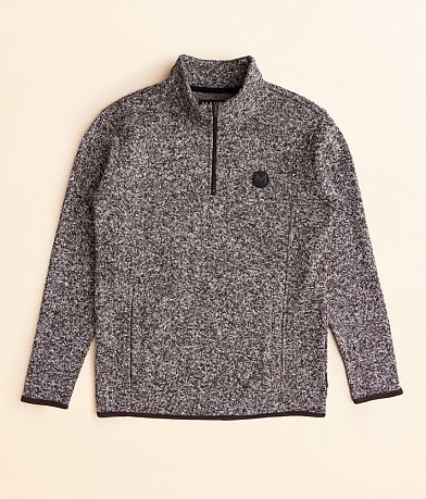 Maven Co-op Boys - Marled Quarter Zip Sweater front view