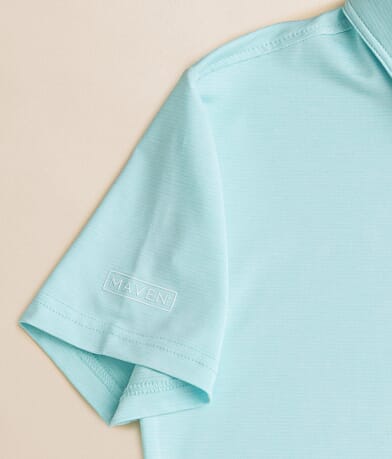 Maven Co-op Boys - Essential Course Performance Stretch Polo misc detail 2 view