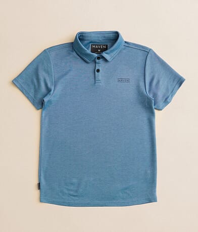 Maven Co-op Boys - Course Performance Stretch Polo front view